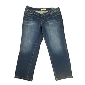 Cuno Women's Cropped Blue Jeans